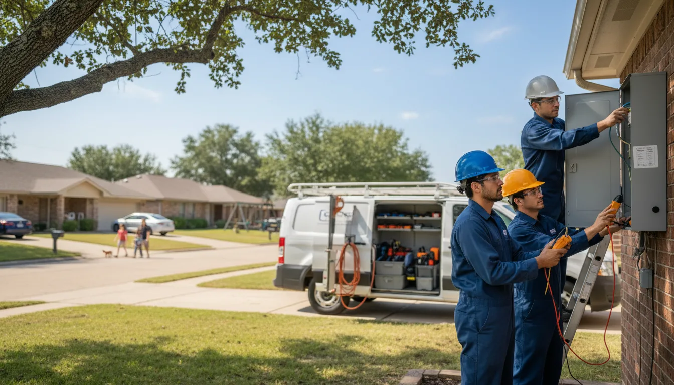 Certified electrician providing emergency electrical services in Lexington, OK